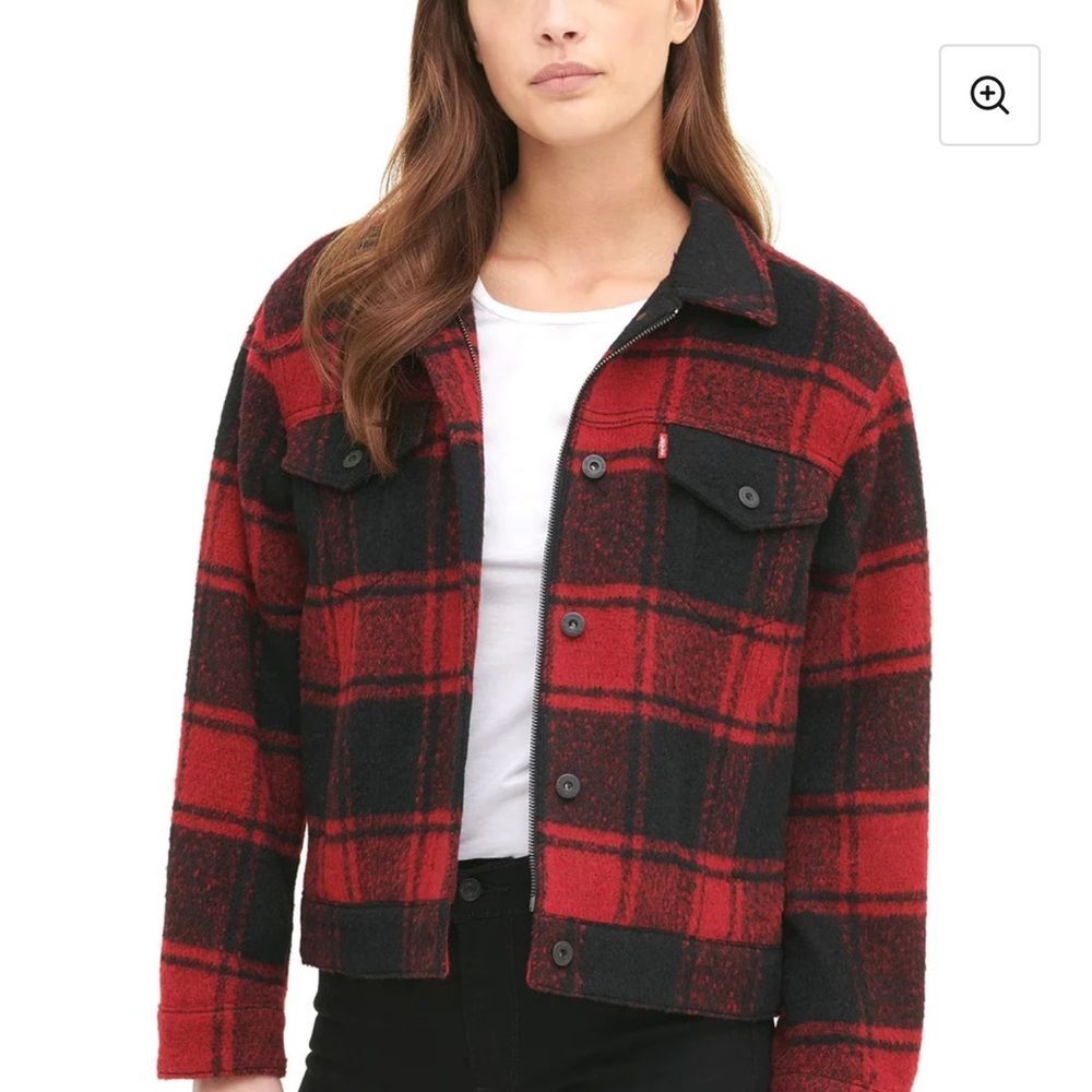 Levi’s Buffalo Plaid Trucker Jacket - Women's Size M